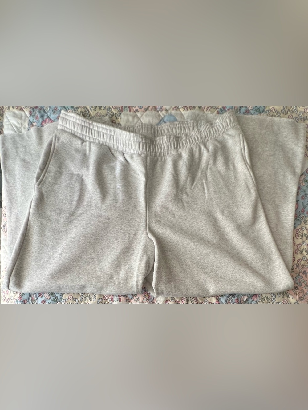 H&M Light Heather Gray Straight Leg Lounge Pants